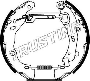 Trusting 6279 - Комплект тормозных колодок, барабанные autospares.lv