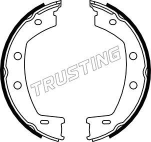 Trusting 092.312 - Комплект тормозов, ручник, парковка autospares.lv