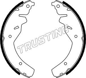 Trusting 049.149 - Комплект тормозных колодок, барабанные autospares.lv