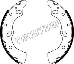 Trusting 049.145 - Комплект тормозных колодок, барабанные autospares.lv