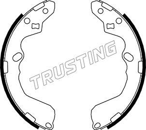 Trusting 049.146 - Комплект тормозных колодок, барабанные autospares.lv