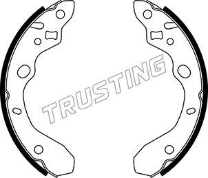 Trusting 049.148 - Комплект тормозных колодок, барабанные autospares.lv