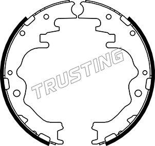 Trusting 049.143 - Комплект тормозных колодок, барабанные autospares.lv