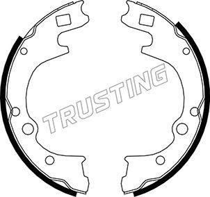 Trusting 049.155 - Комплект тормозных колодок, барабанные autospares.lv