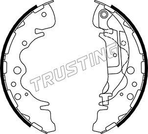 Trusting 049.160 - Комплект тормозных колодок, барабанные autospares.lv