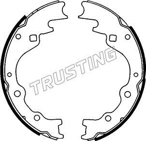 Trusting 049.124 - Комплект тормозных колодок, барабанные autospares.lv