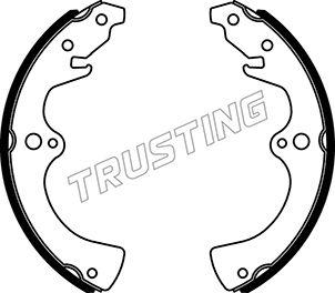 Trusting 049.120 - Комплект тормозных колодок, барабанные autospares.lv