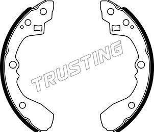 Trusting 049.170 - Комплект тормозных колодок, барабанные autospares.lv