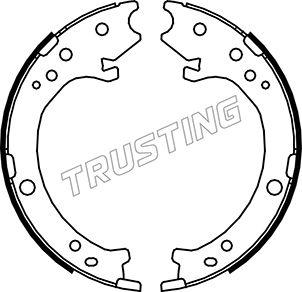 Trusting 044.025 - Комплект тормозов, ручник, парковка autospares.lv