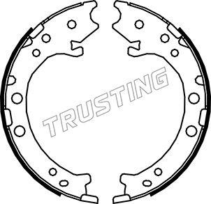 Trusting 044.026 - Комплект тормозов, ручник, парковка autospares.lv