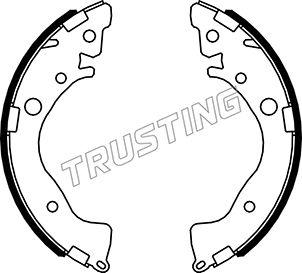 Trusting 044.028 - Комплект тормозных колодок, барабанные autospares.lv