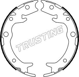 Trusting 044.023 - Комплект тормозов, ручник, парковка autospares.lv