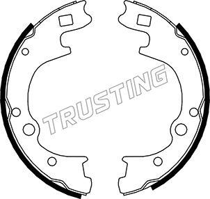 Trusting 046.209 - Комплект тормозных колодок, барабанные autospares.lv