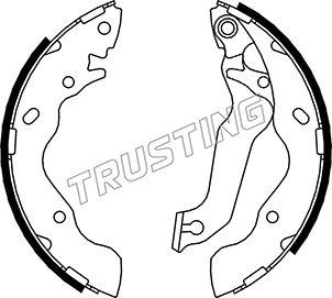 Trusting 046.206 - Комплект тормозных колодок, барабанные autospares.lv