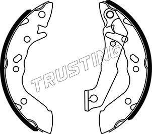 Trusting 046.202 - Комплект тормозных колодок, барабанные autospares.lv