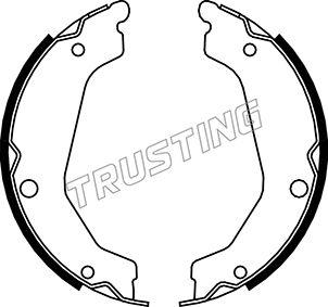 Trusting 046.219 - Комплект тормозов, ручник, парковка autospares.lv