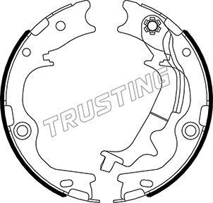 Trusting 046.231 - Комплект тормозов, ручник, парковка autospares.lv