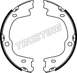 Trusting 046.224 - Комплект тормозов, ручник, парковка autospares.lv