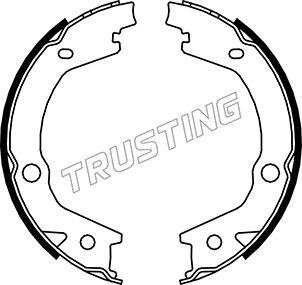 Trusting 046.220 - Комплект тормозов, ручник, парковка autospares.lv