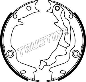 Trusting 046.223 - Комплект тормозов, ручник, парковка autospares.lv