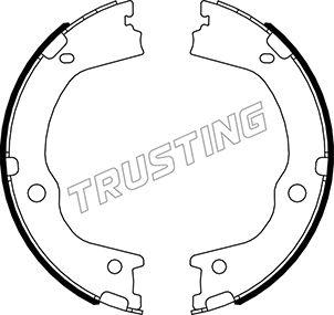 Trusting 046.227 - Комплект тормозов, ручник, парковка autospares.lv