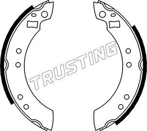 Trusting 040.094 - Комплект тормозных колодок, барабанные autospares.lv