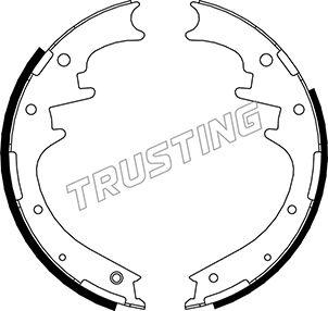 Trusting 040.154 - Комплект тормозных колодок, барабанные autospares.lv