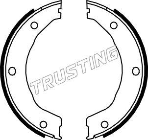 Trusting 040.158 - Комплект тормозов, ручник, парковка autospares.lv