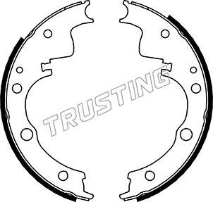 Trusting 040.152 - Комплект тормозных колодок, барабанные autospares.lv