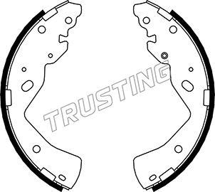 Trusting 040.157 - Комплект тормозных колодок, барабанные autospares.lv