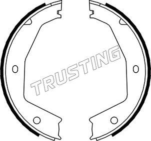 Trusting 048.002 - Комплект тормозов, ручник, парковка autospares.lv