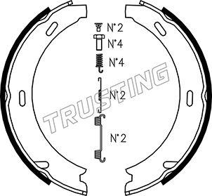 Trusting 052.117K - Комплект тормозов, ручник, парковка autospares.lv