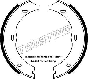 Trusting 052.135 - Комплект тормозов, ручник, парковка autospares.lv