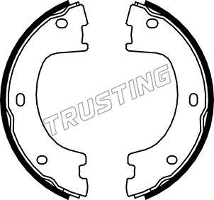 Trusting 052.136 - Комплект тормозов, ручник, парковка autospares.lv