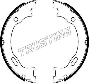 Trusting 052.129 - Комплект тормозов, ручник, парковка autospares.lv