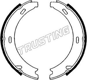 Trusting 052.121 - Комплект тормозов, ручник, парковка autospares.lv