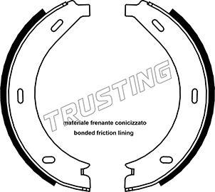 Trusting 052.123 - Комплект тормозов, ручник, парковка autospares.lv