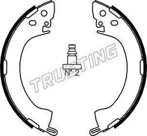 Trusting 064.154 - Комплект тормозных колодок, барабанные autospares.lv