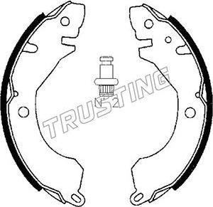 Trusting 064.157 - Комплект тормозных колодок, барабанные autospares.lv