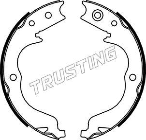 Trusting 064.180 - Комплект тормозов, ручник, парковка autospares.lv