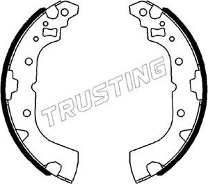 Trusting 064.182 - Комплект тормозных колодок, барабанные autospares.lv