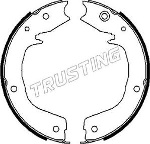 Trusting 064.179 - Комплект тормозов, ручник, парковка autospares.lv