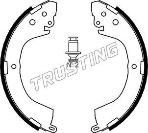 Trusting 064.171 - Комплект тормозных колодок, барабанные autospares.lv