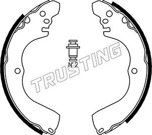 Trusting 064.172 - Комплект тормозных колодок, барабанные autospares.lv