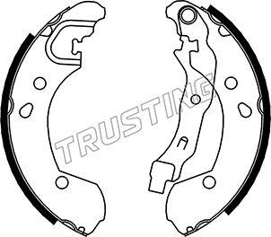 Trusting 067.192 - Комплект тормозных колодок, барабанные autospares.lv