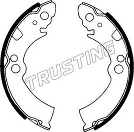 Trusting 067.162 - Комплект тормозных колодок, барабанные autospares.lv