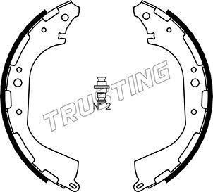 Trusting 067.183 - Комплект тормозных колодок, барабанные autospares.lv