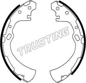 Trusting 067.175 - Комплект тормозных колодок, барабанные autospares.lv