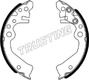 Trusting 067.206 - Комплект тормозных колодок, барабанные autospares.lv