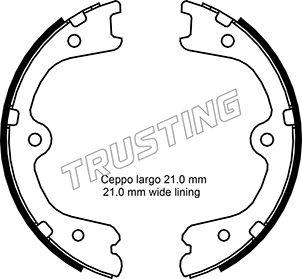 Trusting 067.200 - Комплект тормозов, ручник, парковка autospares.lv